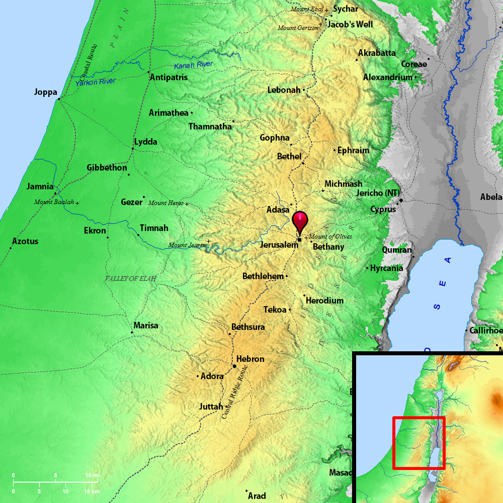 Salem In The Bible Map Isaacology | Salem (Jerusalem)